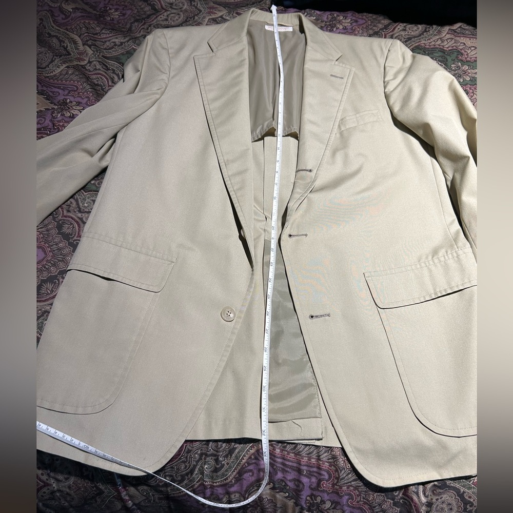 Brooks Brothers men’s Blazer Khaki color see photos description for measurements - Picture 3 of 11